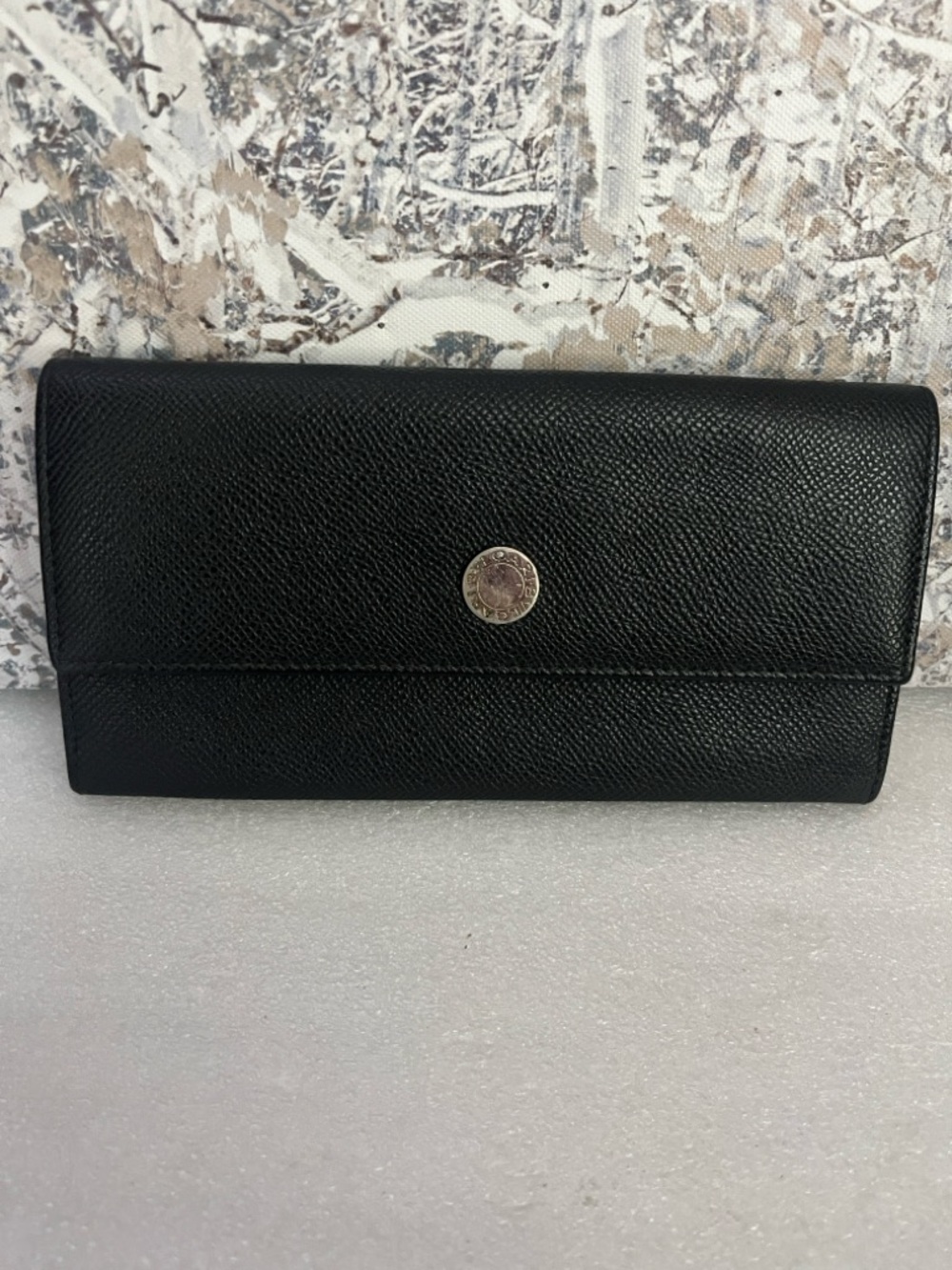 Bvgari Black PVC Wallet